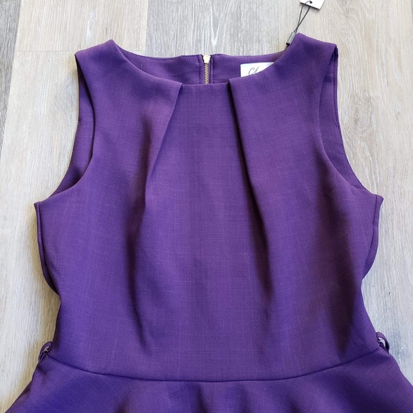 NWT WINE SKATER DRESS MADE IN LONDON - Picture 5 of 13